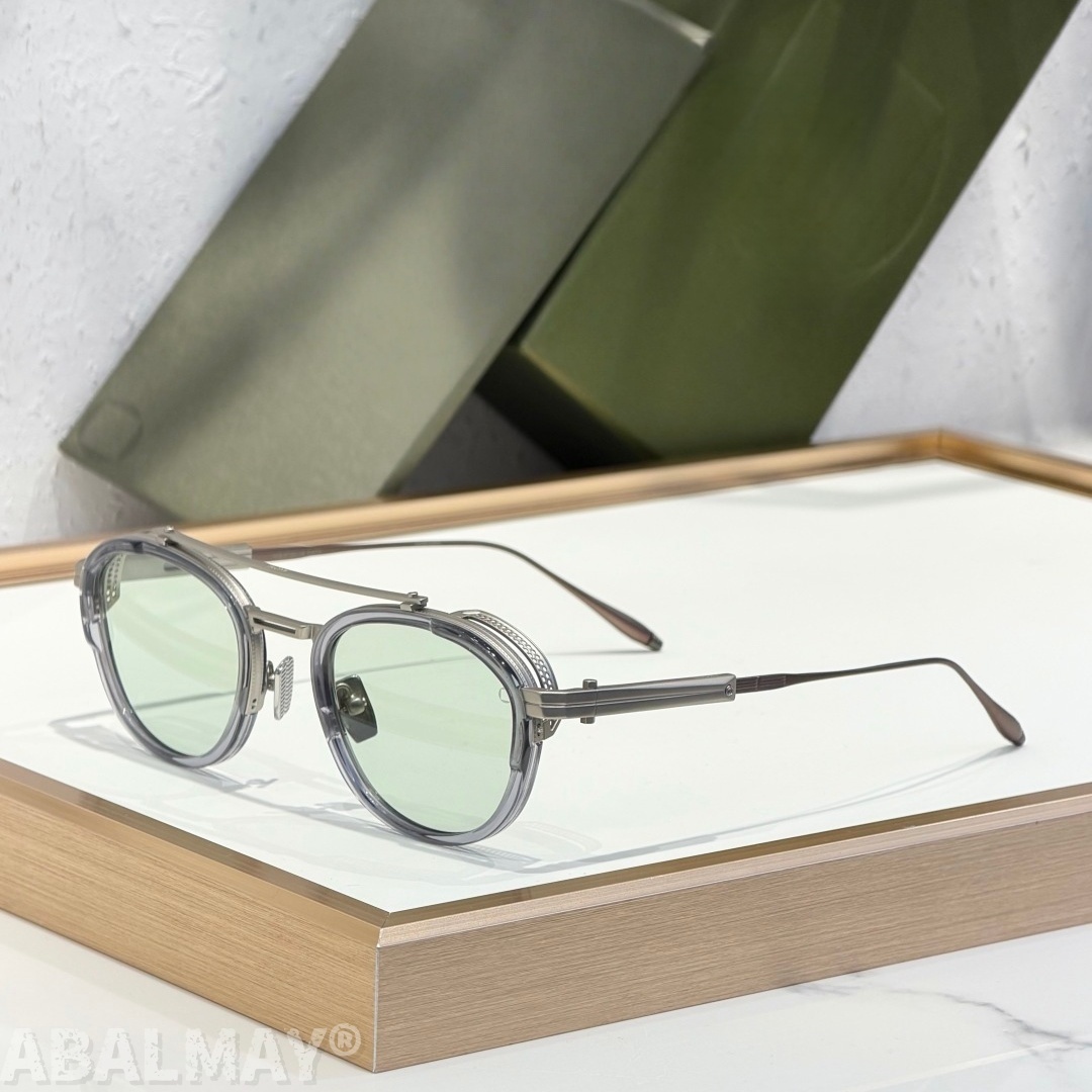 Lunettes de soleil AKO AKS512 de haute qualité pour hommes et femmes, style punk classique, luxe, acétate, titane, UV400, montures de lunettes de soleil de créateur avec boîte