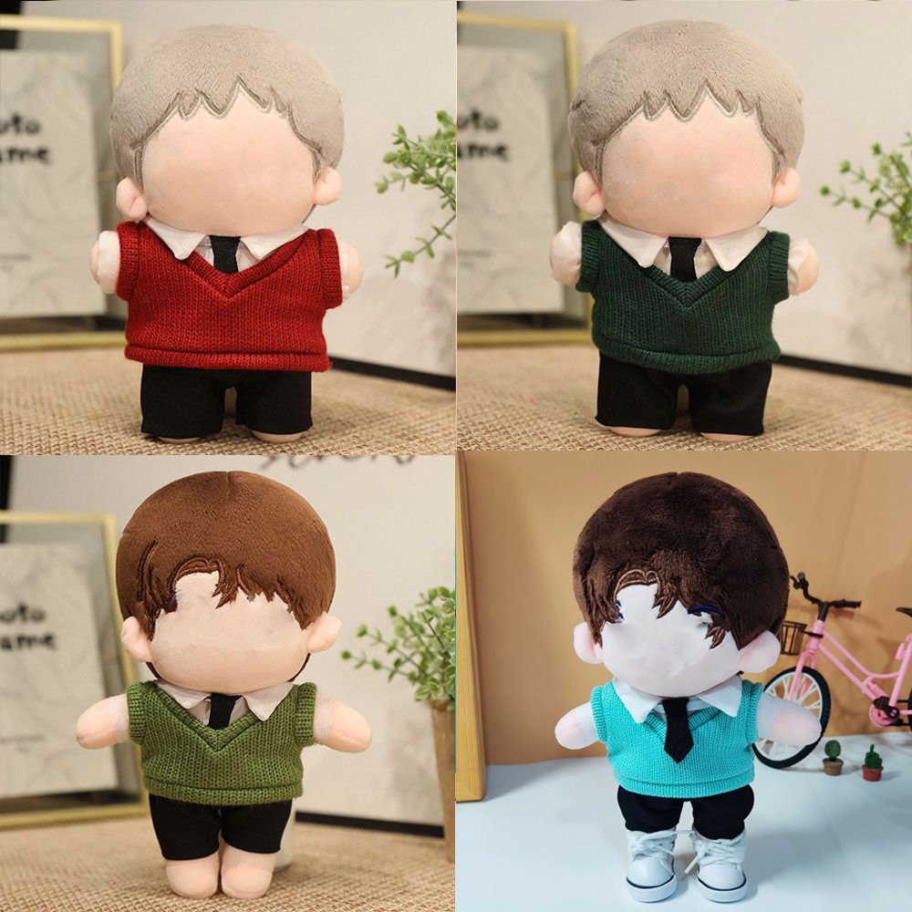 Pakaian boneka baru untuk 20cm Aksesori boneka keseluruhan baju boneka lembut Sweater boneka mainan boneka pakaian untuk Korea boneka idola