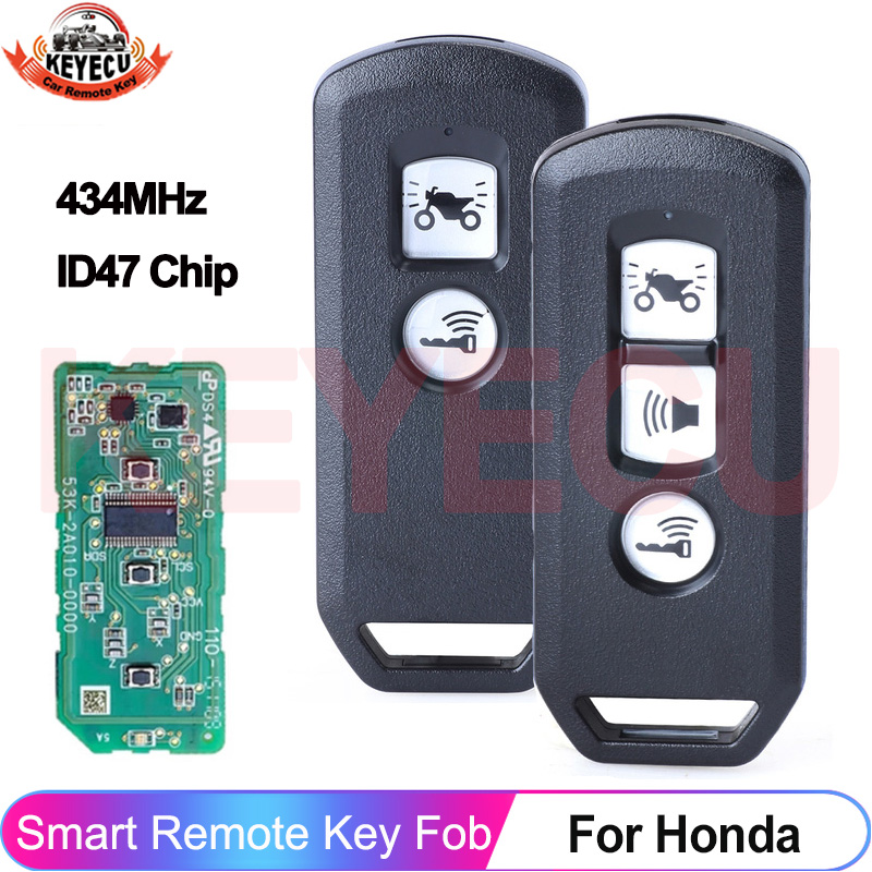 KEYECU Pilot zdalnego sterowania 434MHz ID47 do Honda K35V3 ADV SH 150 Forza 750 300 125 PCX150 2017 2018 2019 Motocykl Skuter