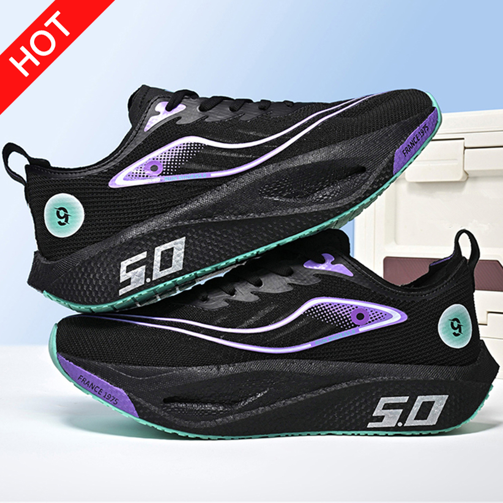 Nieuwe loopschoenen Carbon Board Marathon Heren Sport Ademend Lichtgewicht Dames Comfortabele atletische antislip sneakers Casual