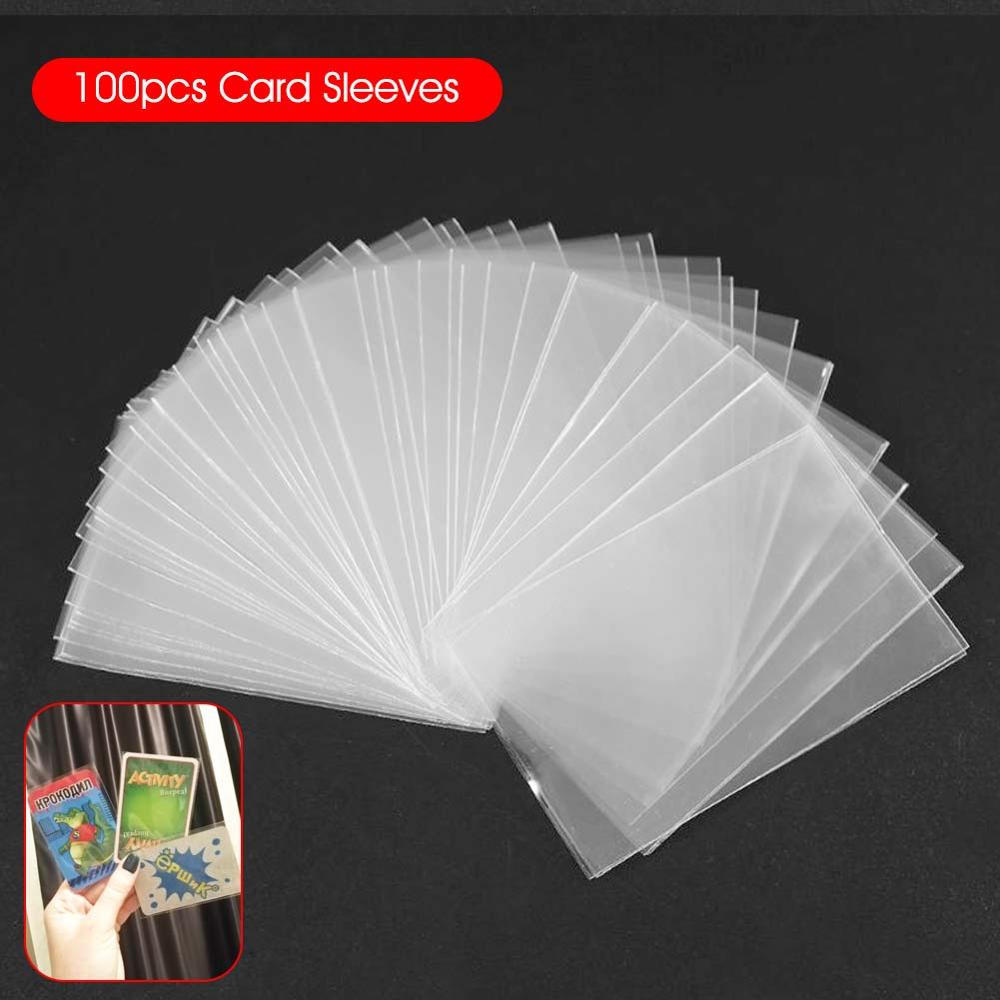 100 pièces manchons de cartes transparents jeu de société magique Tarot cartes de Poker sac de protection 65*90mm 60*9mm 45*70mm 69x120mm