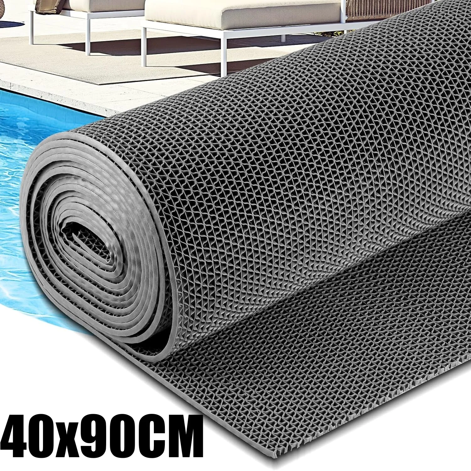 Alfombrillas Antideslizantes Impermeables de Plástico PVC para Cocina, Baño, Piscina, Alfombras Resistentes a la Suciedad para el Hogar