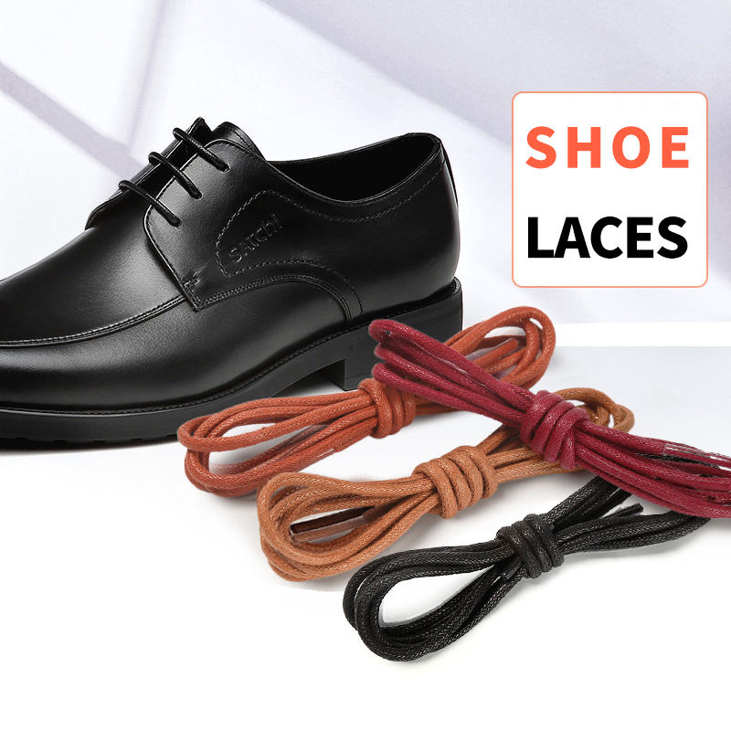Cordones encerados de algodón para zapatos, Cordones redondos Oxford para botas, cuero impermeable, longitud de 60/80/100/120/140/180cm, 6 colores