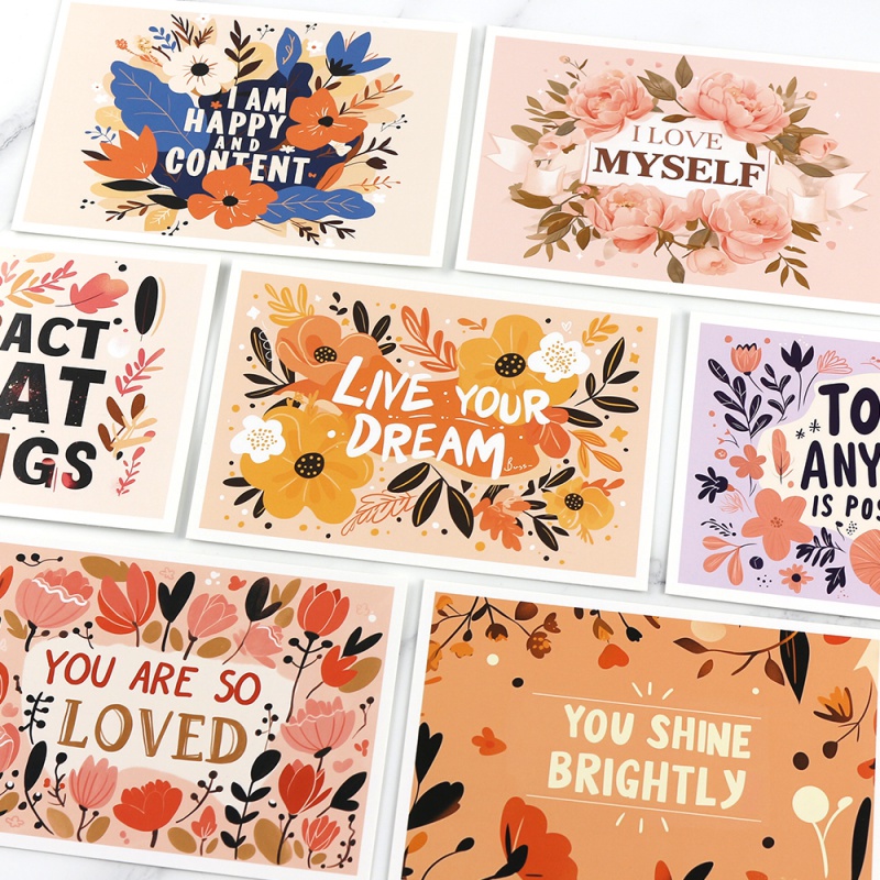 Custom. OEM custom printing pink color Matt lamination high quality business thank you card