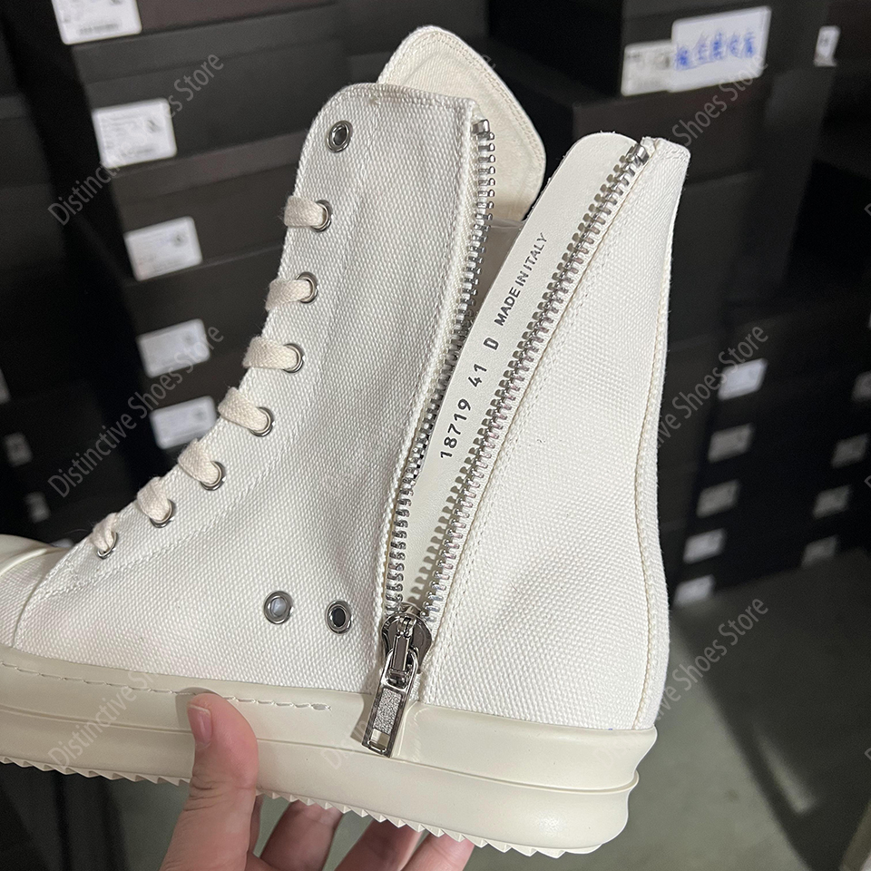 Chaussures de marque pour hommes, baskets décontractées en toile, baskets montantes pour femmes, bottines noires de qualité, chaussures plates de luxe à lacets et fermeture éclair de créateur