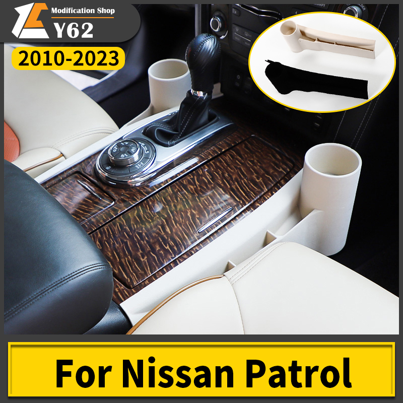 2010-2022 untuk Nissan Patrol Y62 Kotak Penyimpanan Cangkir Air Multifungsi Aksesori Modifikasi Kursi Interior