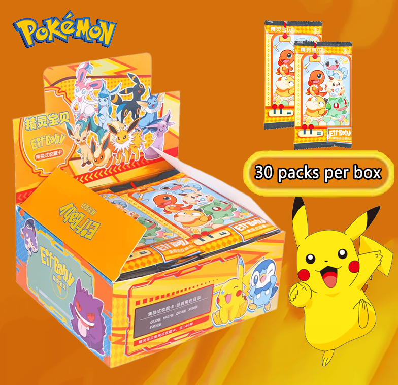 30 Pokémon Anime Game Elf Kaarten 1 2 3 Generaties Luxe Huisdierkaart Collectie Uitwisselings Cadeaubox Kaarten Speelgoed Hobby's Verjaardag Cado