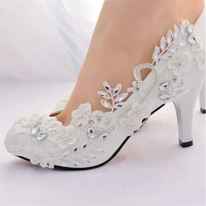 2025new branco casamento noiva bombas de salto alto elegante luxo feminino vestido sapatos de luxo mulher sandálias verão calçado festa