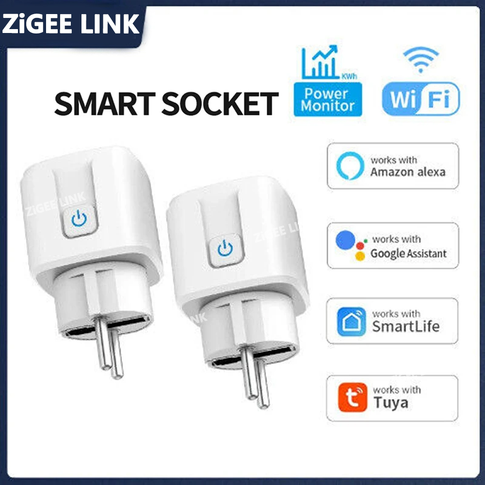 EU WiFi Smart Plug 16A/20A Power Monitor Buchse Fernbedienung APP Steuerung Smart Leben Timer Schalter Unterstützung google Home Alexa Assistent