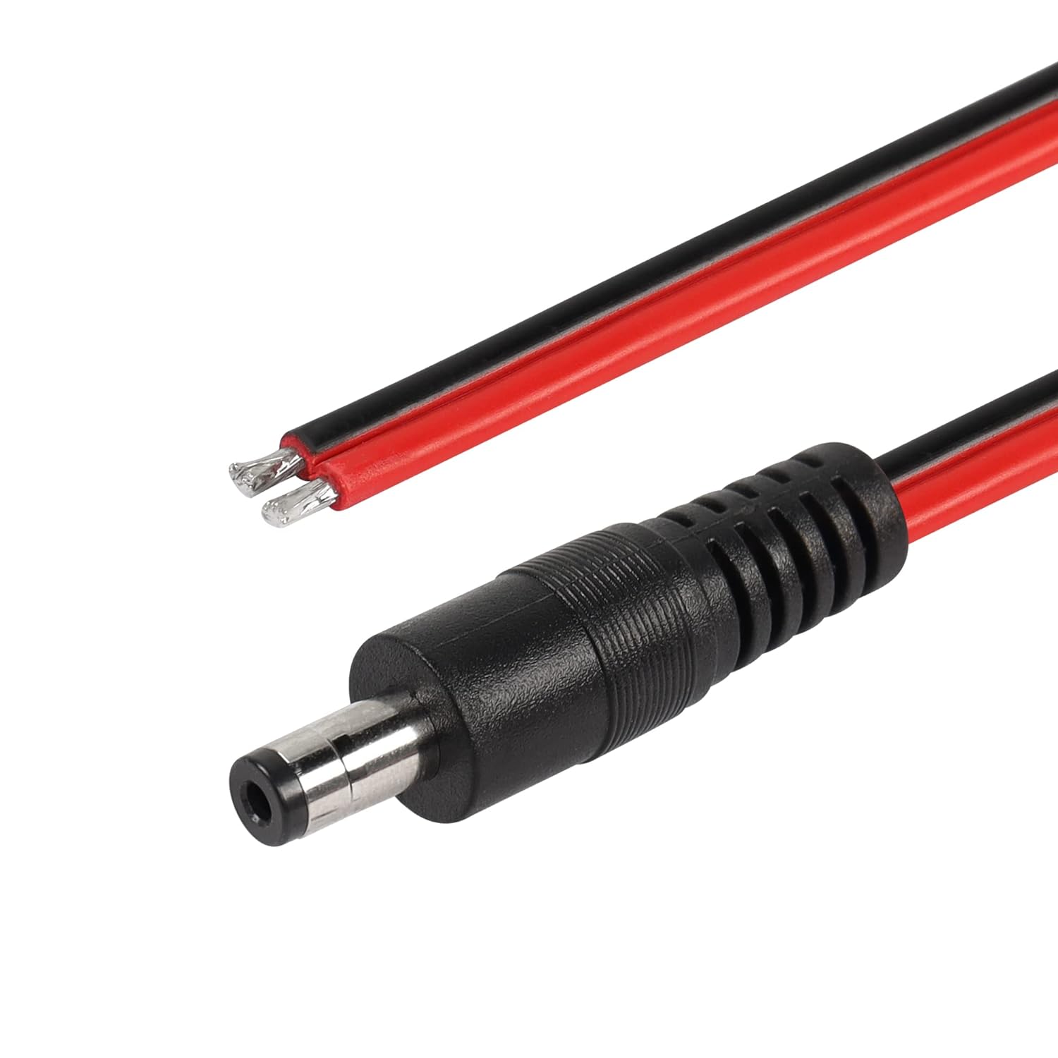1pc 14AWG DC Power Supply 5.5mm X 2.1mm Male Pigtail Repair Cable For CCTV Surveillance Security Camera LED Strip Light Monitor