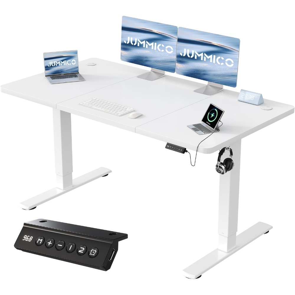 Escritorio elevador eléctrico con cargador USB, escritorio ergonómico de altura ajustable, Panel inteligente de escritorio con funciones de memoria, de pie