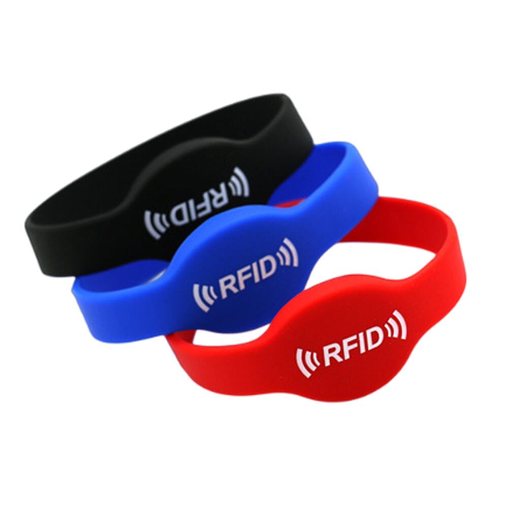 1 Chiếc T5577 EM4205 EM4305 Rewritable Không Thấm Viết Được Viết Lại 125Khz ID Duplicator Silicone RFID Dây Đeo Tay
