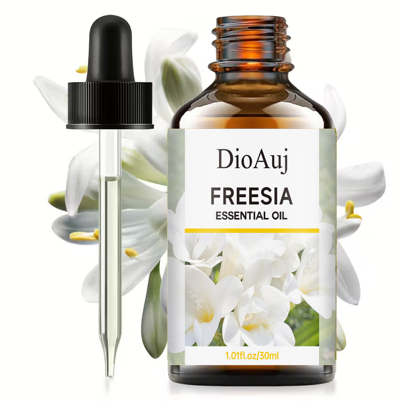 Aceite esencial de Freesia: fragancia floral duradera, hidrata y hidrata la piel, calma y relaja la mente y el cuerpo,