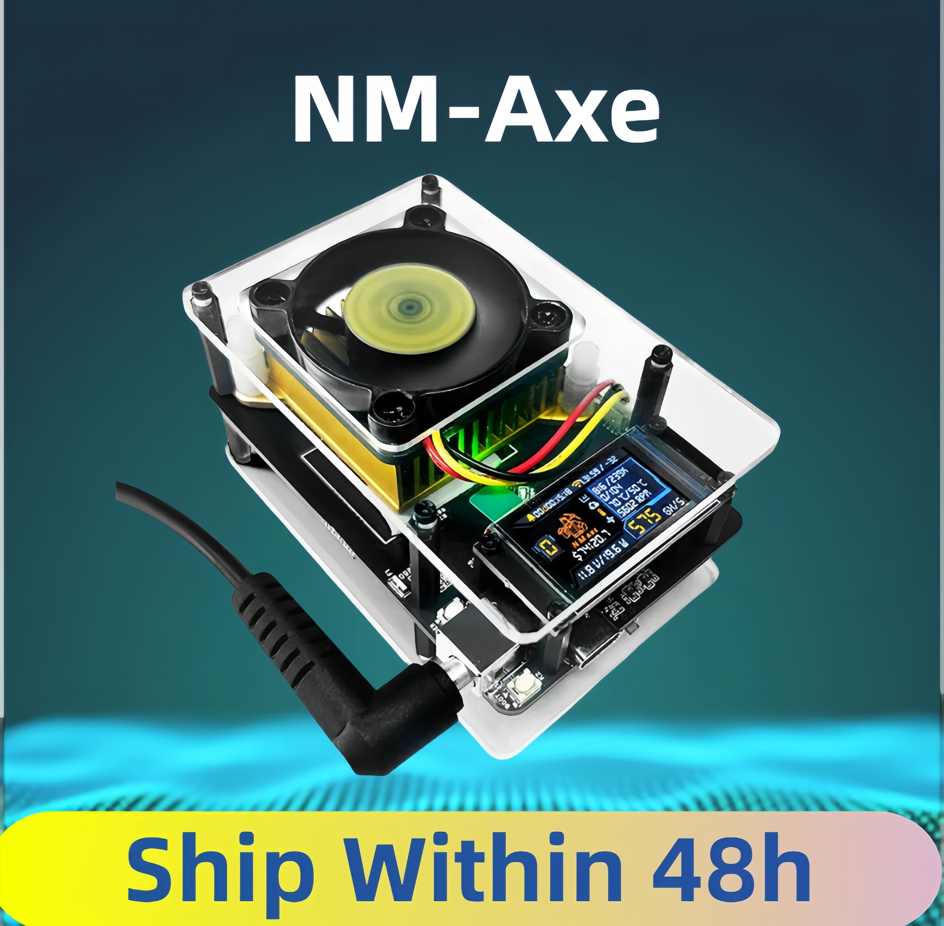 ビットコイン NMMiner NMAxe 公式ウルトラ BM1366 ASIC チップソロ宝くじマイナー 500Gh/s 完全オープンソース家庭用ディスプレイ付き