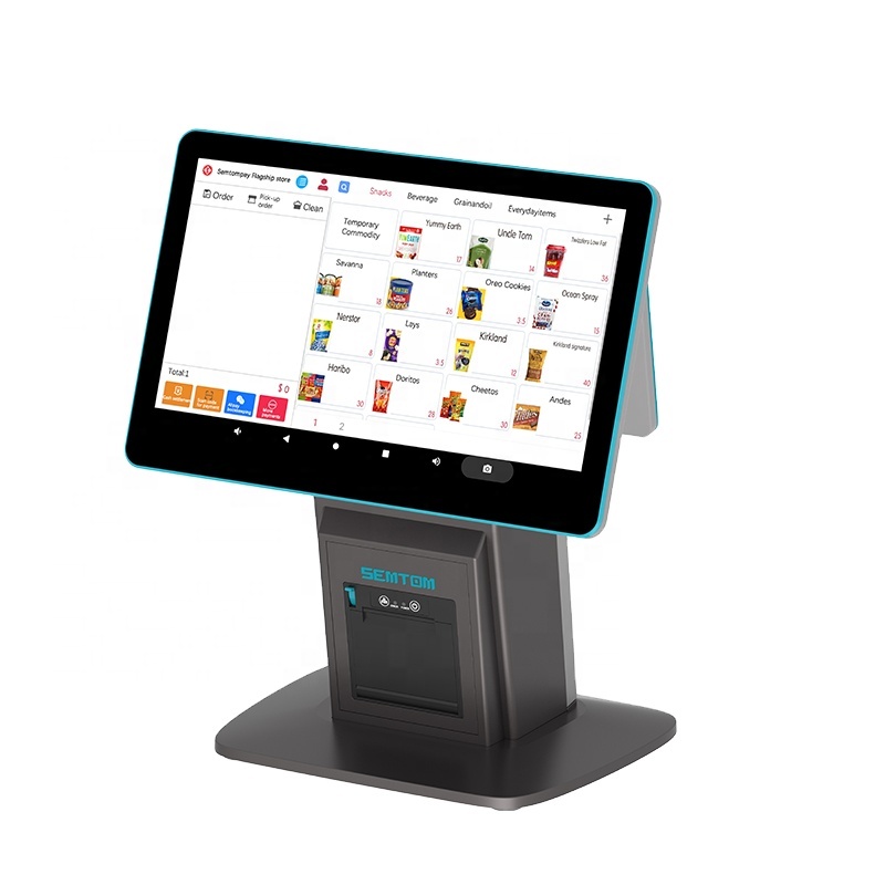 En stock, máquina de caja registradora con terminal electrónico POS de China con pantalla táctil de 15,6 pulgadas