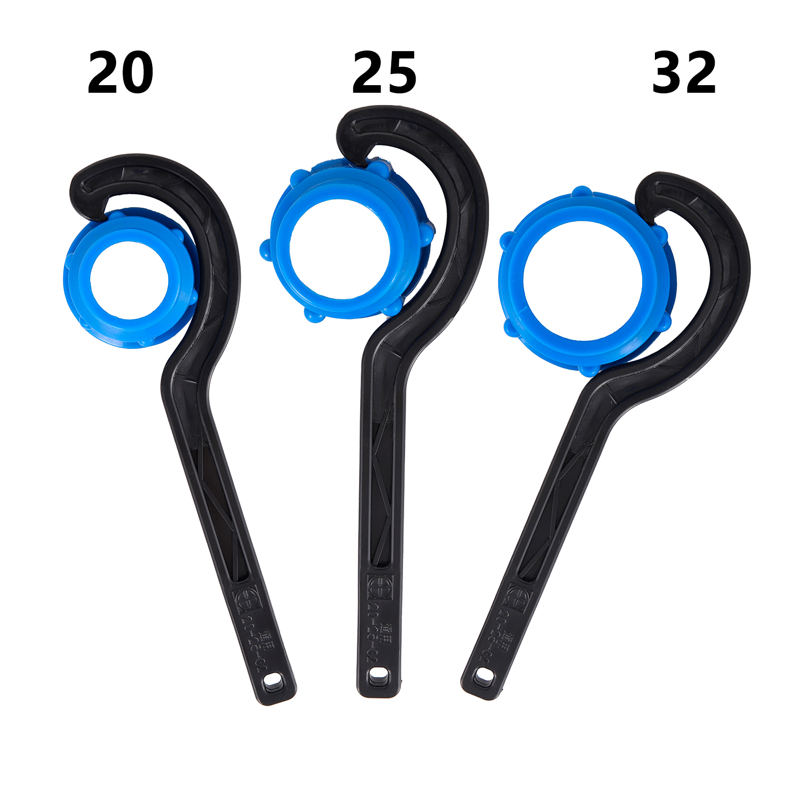 Accesorios de conexión rápida de tubería de PE de 20/25/32mm, llave de tuerca de bloqueo de válvula de tubo de PVC, herramientas de reparación de tubos de riego, llave, 1 ud.