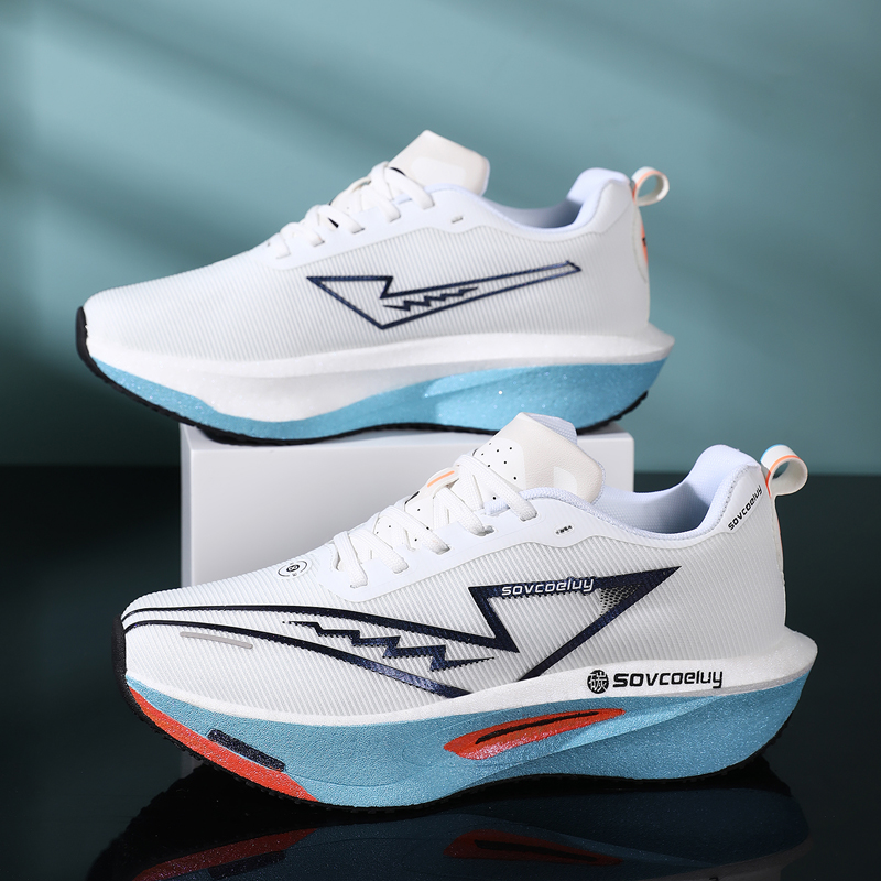 Zapatillas para Correr con Placa de Carbono, Especiales para Maratón, Deportivas, Transpirables, Ligeras, Cómodas, Antideslizantes para Hombre y Mujer