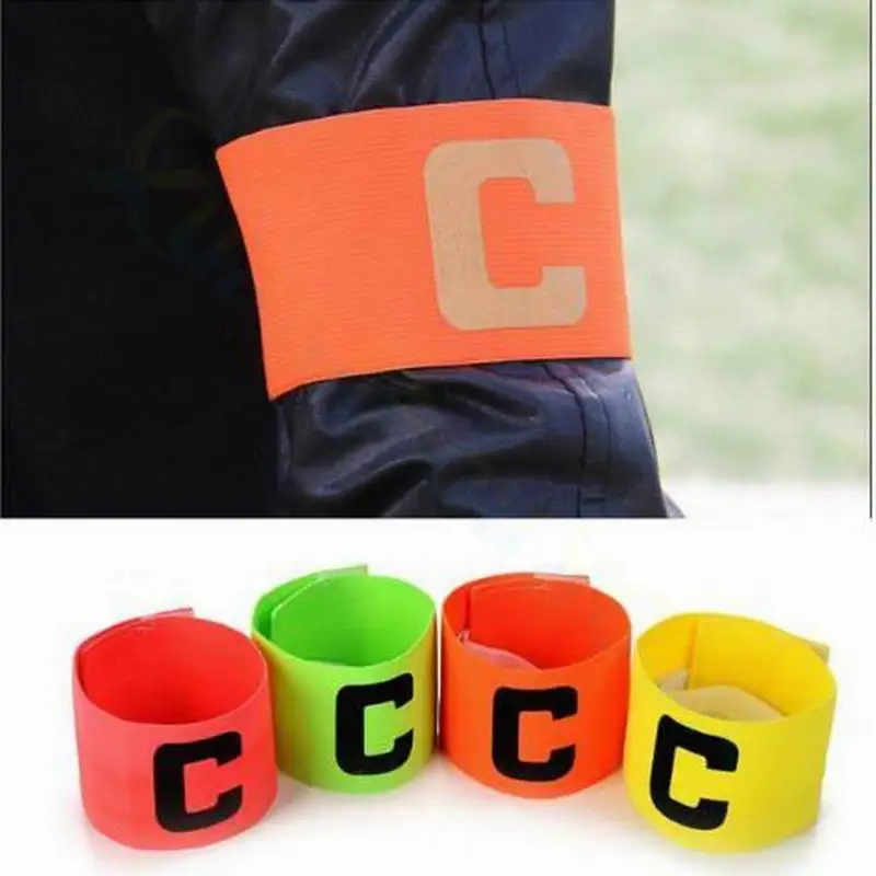 1 pçs crianças adultos capitão de futebol braçadeira braço de futebol líder competição presente capitão de futebol grupo braçadeira treinamento de futebol