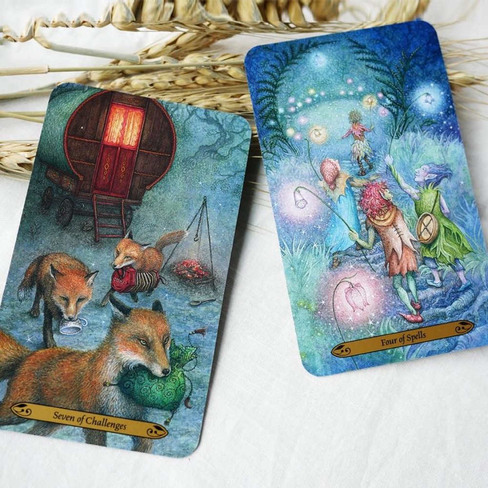 78 Stück Forest of Enchantment Tarotkarten-Deck-Spiel, englisches breites Spiel