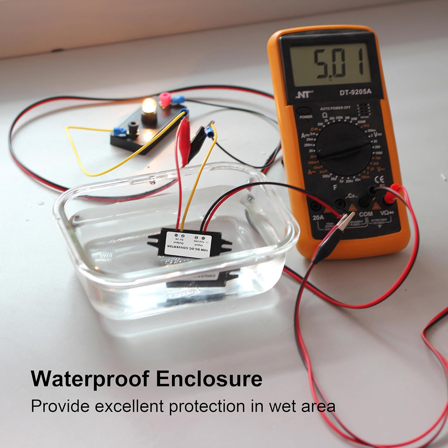 Waterdichte 12V naar 5V Converter DC-DC Step Down Module Power Adapter USB-A Vrouwelijke/Type C/dual USB/open Draad Connector