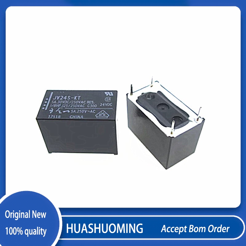 5 unids/lote JV24S-KT JV-24S-KT 24V 24VDC DIP-4 5A 30VDC 250VAC