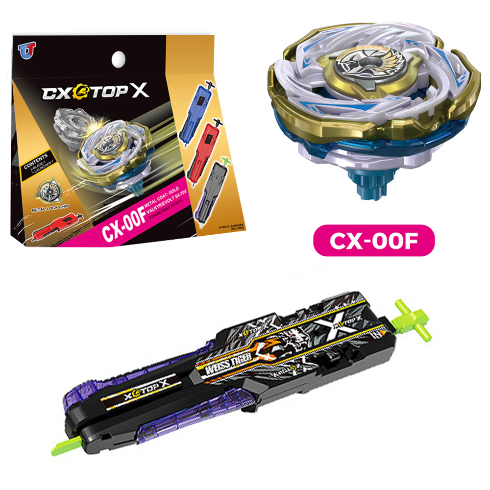 Bey x CX-00 valkyrie volt booster batalha topo com lançador conjunto girando brinquedo giroscópio para menino crianças feriado presente de natal