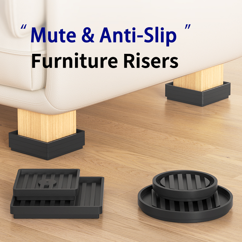 Almohadillas elevadoras para muebles: antideslizantes, resistentes al desgaste, a los arañazos: para sofás, mesas de centro, camas y mesas/pies de gabinete
