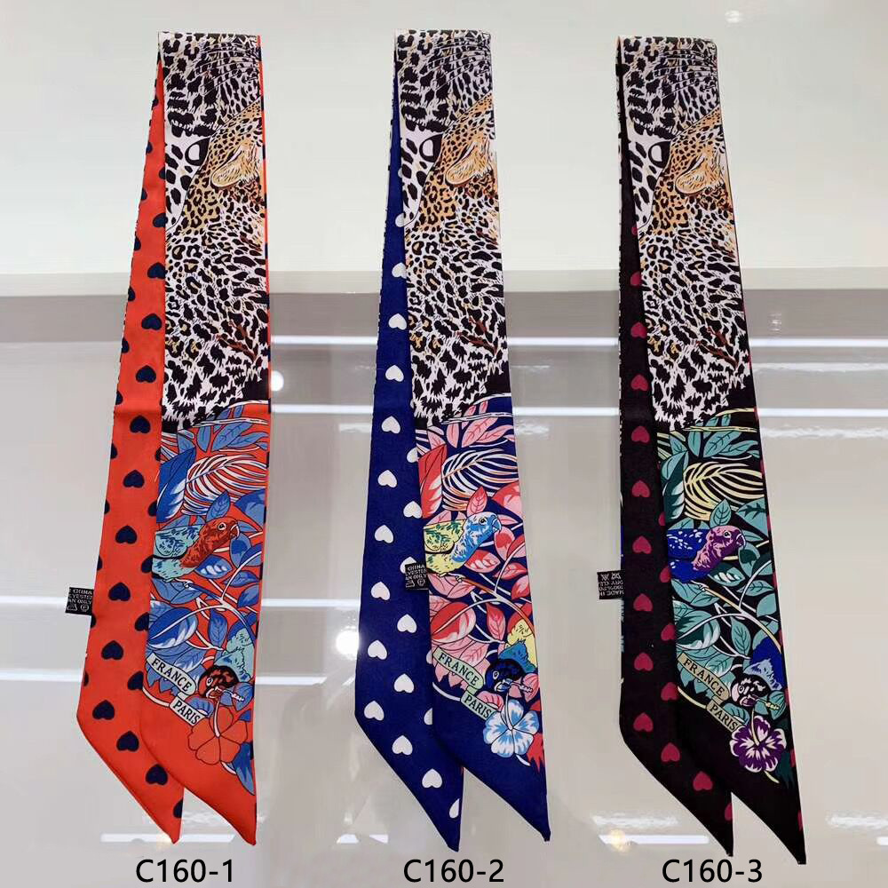Merk Luipaard Papegaai Hart Zijden Sjaal Vrouwen Ontwerp Zomer Sjaal Voor Dames Haaraccessoires Foulard Haar & Tas Sjaals Hoofdband