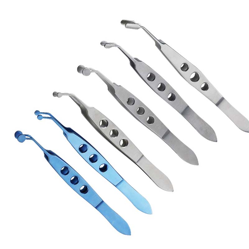 Pinzas de masaje Meibomian, pinza de acero inoxidable/titanio, 1 piezas, pinza para párpados, herramienta oftálmica para ojos, 6 tipos opcionales