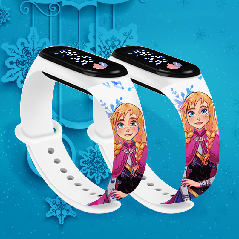 Disney frozen meninas relógios crianças tela de toque esporte pulseira crianças à prova dwaterproof água relógio digital presente requintado dropshipping