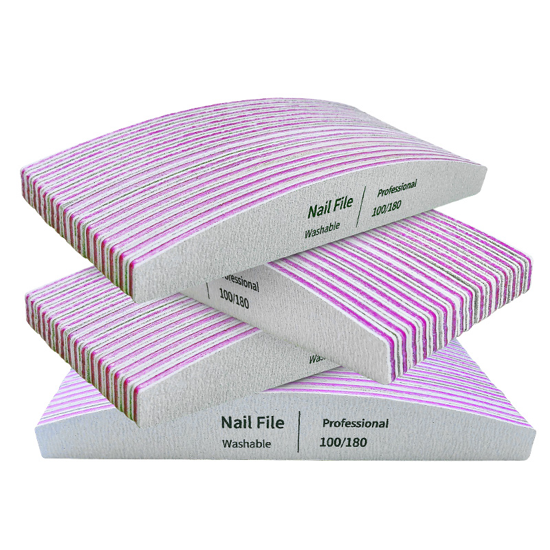 Lima de uñas 100 a 180 herramientas profesionales esmeril para manicura lima 240 papel de lija limas de pulido de Gel para uñas juego pulidor