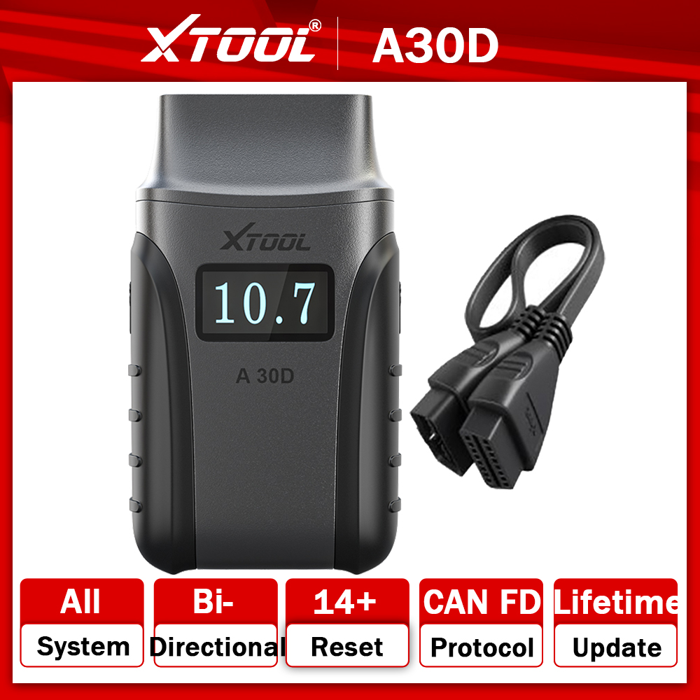 XTOOL Anyscan A30D OBD2 Scanner de voiture contrôle bidirectionnel outil de Diagnostic du système complet affichage de la tension 19 réinitialisations mise à jour à vie