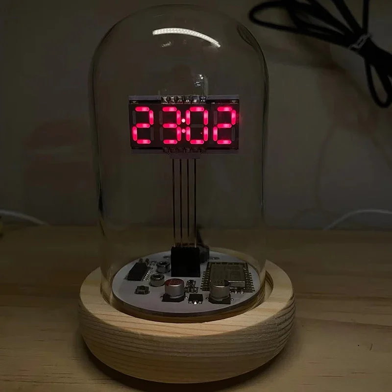 E-Elektronisches DIY-Design, verschiedene Zeit, 2024, neue luxuriöse, handgefertigte, moderne Modeuhren, Desktop-Dekoration, Geschenke