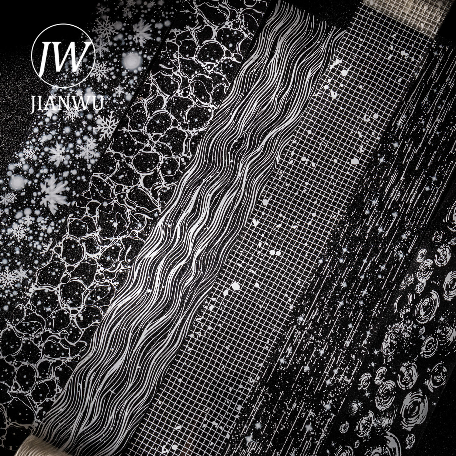 JIANWU 50 мм * 200 см Faint Light Weave Dream Series, винтажные водяные лучи, пейзажный материал, лента для коллажа, креативный журнал, канцелярские принадлежности