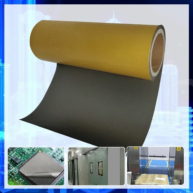 แผ่นเฟอร์ไรต์ RFID NFC 3 ขนาด สติกเกอร์ป้องกันแม่เหล็ก ป้องกันคลื่นความถี่ต่ำและสูง วัสดุดูดซับคลื่นไมโครเวฟ ยืดหยุ่น