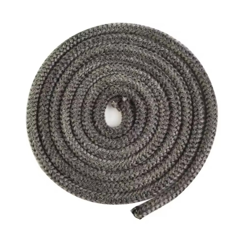 Stove Fire Rope Black Wood Burning Stove 6mm 8mmm 2m Length Log Burner Door Seal High Temperature Stove Heating Fireplaces Part