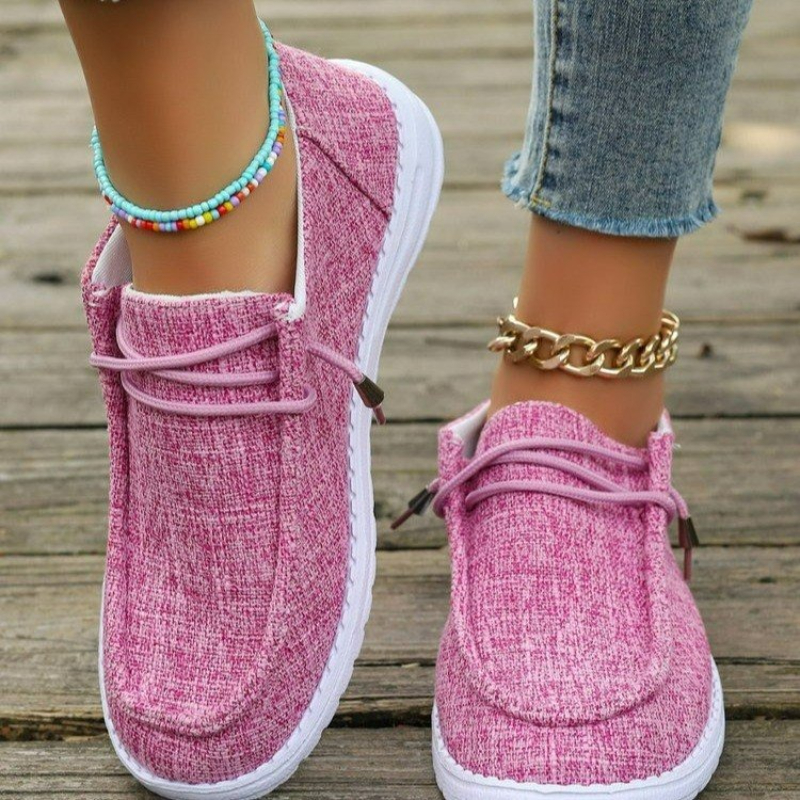 Mode nouvelles baskets décontractées Sexy/confortables printemps/automne bout rond à lacets chaussures de marche légères antidérapantes pour les femmes