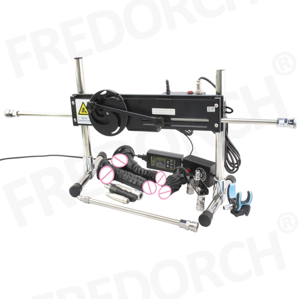 Fredorch 2Rods Odpowiedni do trybu 2P 120W Premium Sex Love Machine Automatyczna Masturbacja dla Kobiet i Mężczyzn z Dildem Wiele Zabawek Erotycznych