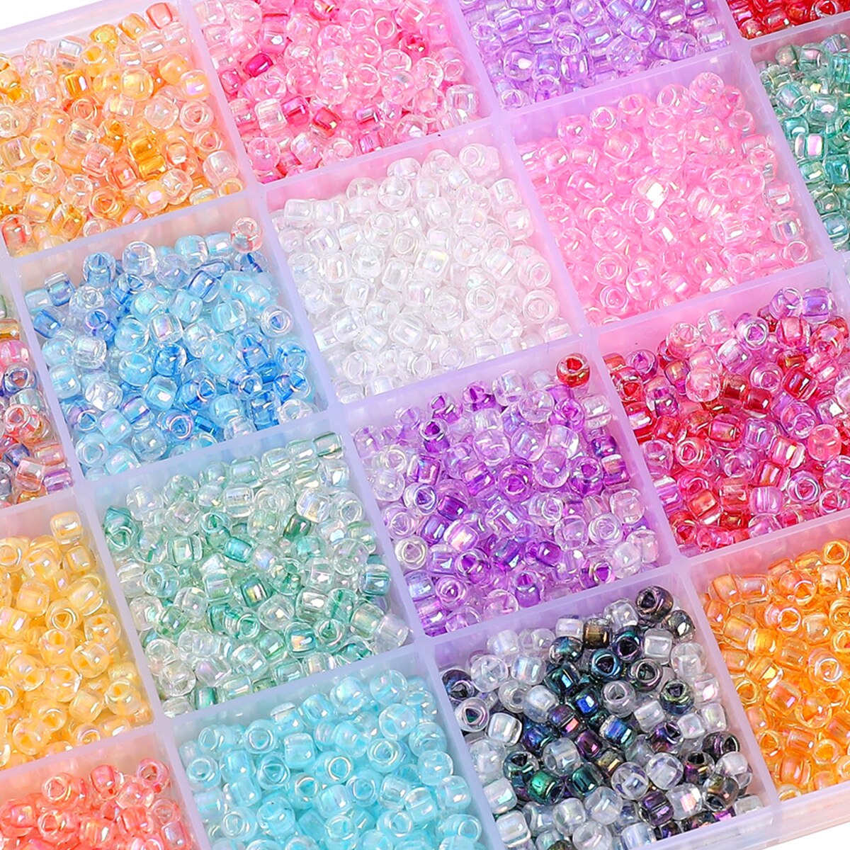Aproximadamente 840 Uds. Cuentas triangulares de núcleo teñido de fantasía Premium de 4mm, cuentas de semilla de vidrio, cuentas sueltas para bricolaje, Material de joyería con cuentas hecho a mano