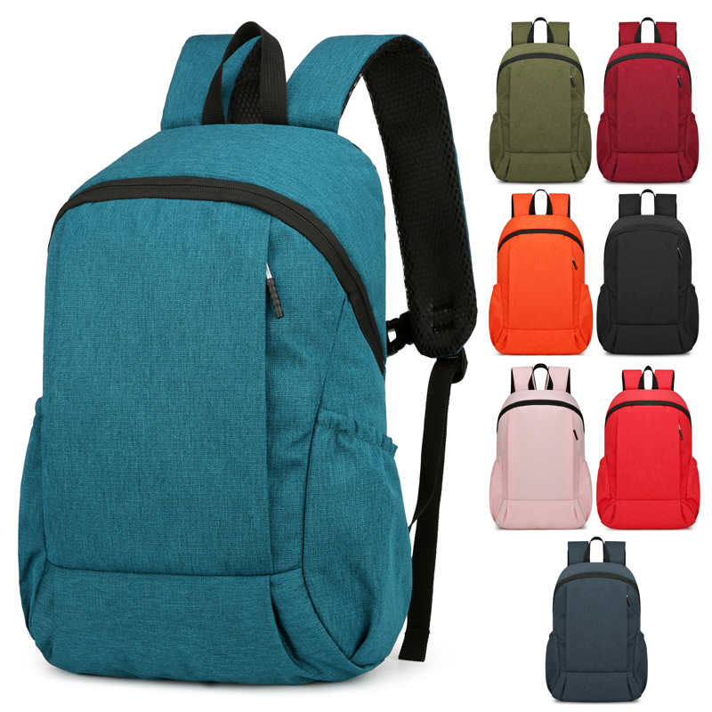 Sacs à dos légers de couleur unie, sacs à dos de sports de plein air, sacs de voyage décontractés, cartables pour étudiants