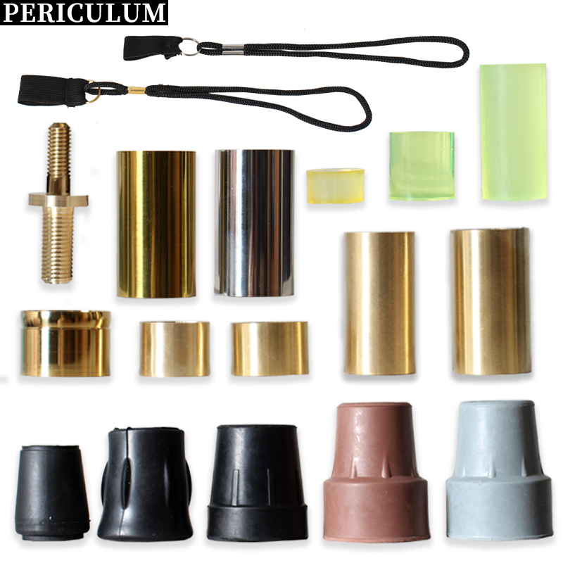 22 Styles Accessories Of Fashionable Canes Rubber Tips And Copper Screws Gold Stainless Steel Accessories For DIY Walking Sticks
