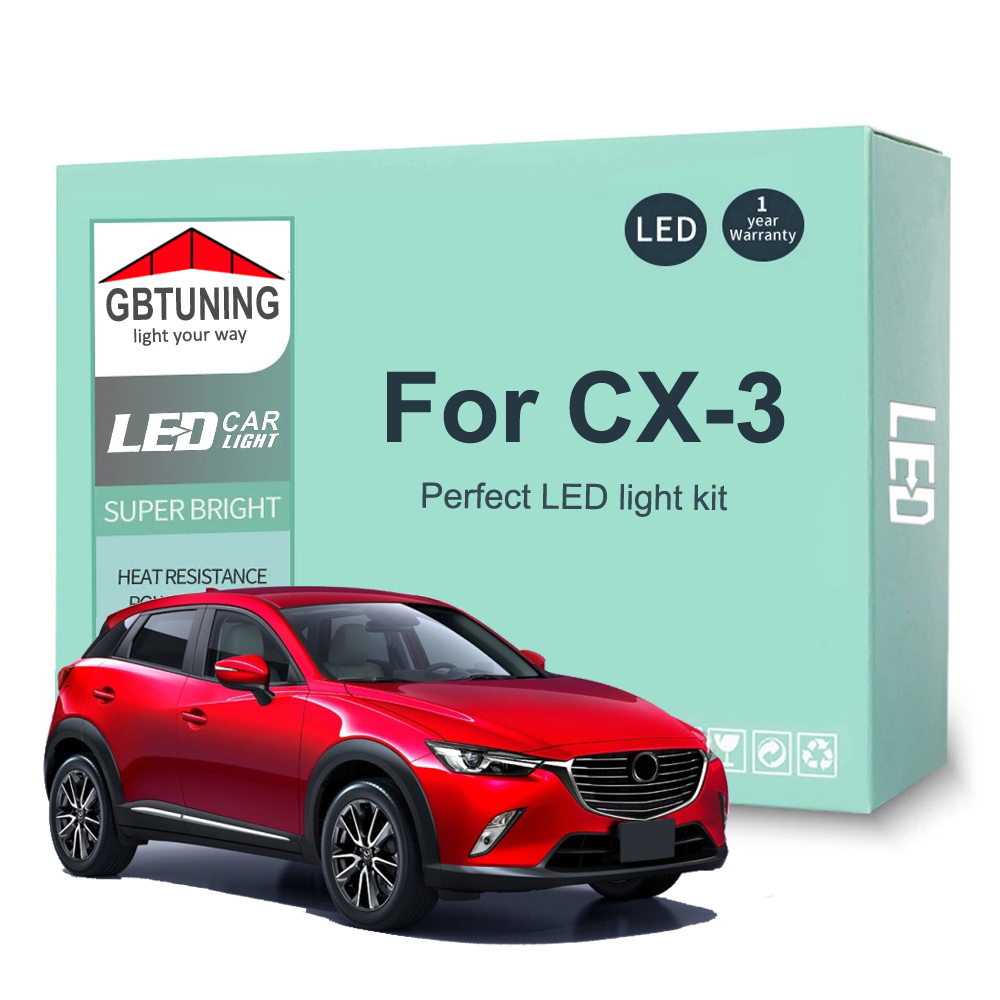 10 pz Kit Lampadina Interni A LED Per Mazda CX-3 CX3 2015 2016 2017 2018 2019 2020 2021 Auto LED Mappa Cupola Lampada Del Veicolo Canbus