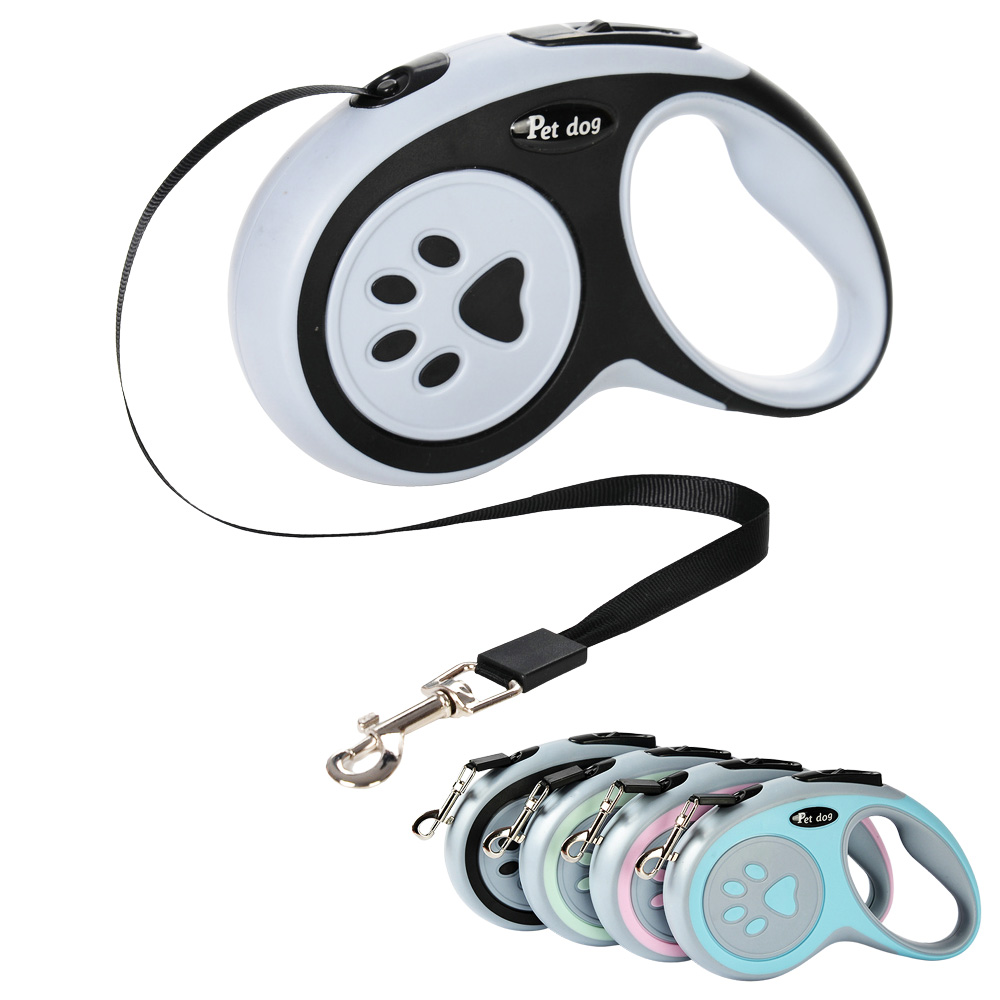 Correa de nailon para perros y mascotas, cuerda extensible retráctil automática para caminar, correr, ruleta de tracción para perros pequeños y grandes, 3m y 5m