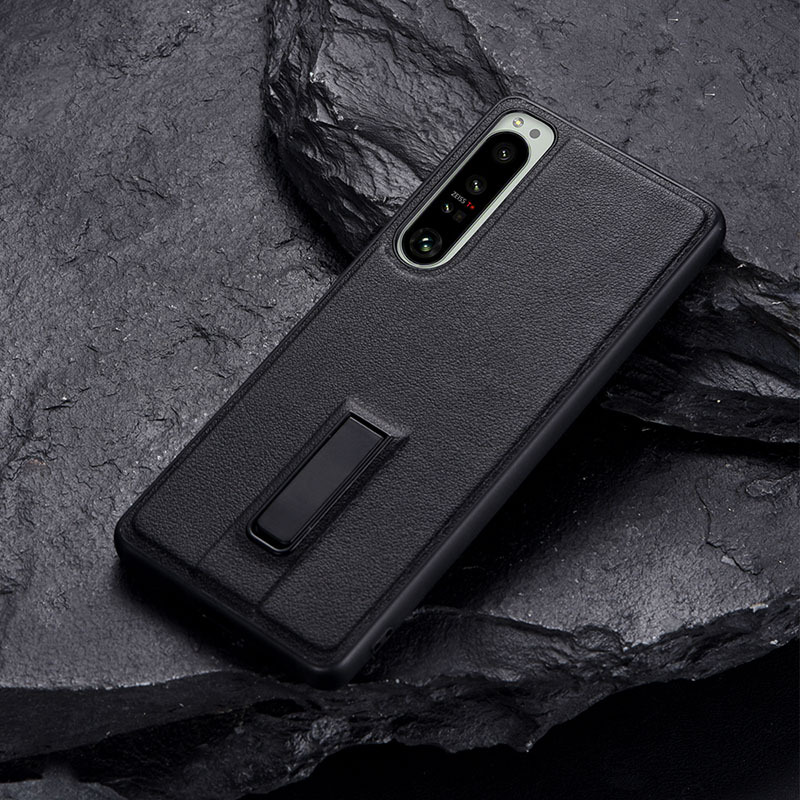 Case voor Xperia 1 5 10 IV V Premium PU Leer Schokbestendig Beugel Cover Voor Sony Xperia 1 II III 5 Coque Funda
