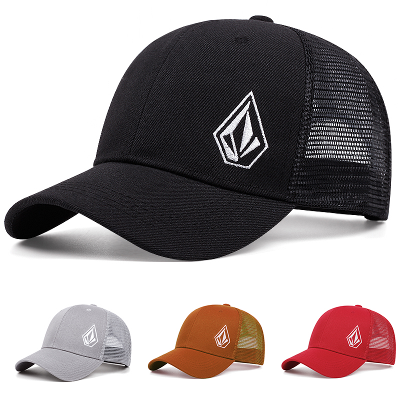 Personalizowana minimalistyczna nowa czapka z siatki z diamentowym haftem, uliczna czapka hip-hopowa, czapka do skateboardingu, czapka bejsbolówka chroniąca przed słońcem na zewnątrz, 2025