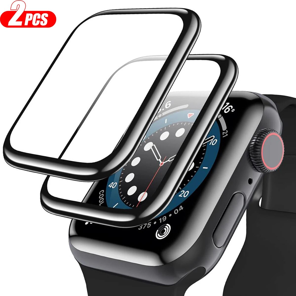 ป้องกันหน้าจอสําหรับ Apple Watch Series 9 8 7 6 SE 5 4 3 อุปกรณ์เสริม 9D HD ฟิล์มสําหรับ IWatch 45 มม.41 มม.40 มม.44 มม.38 มม.42 มม.