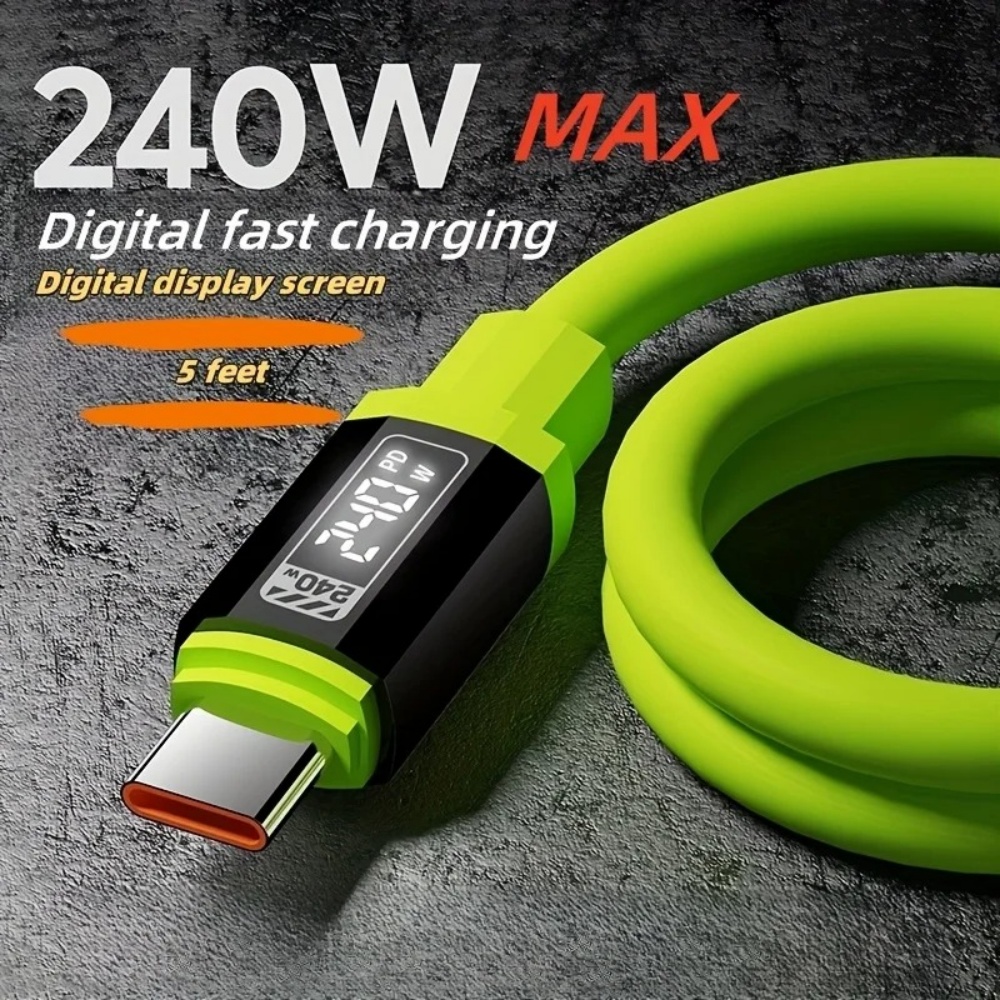240W USB Type C ケーブル PD 急速充電電話充電器データコード iPhone Samsung Xiaomi Huawei USB C to USB C 急速充電ワイヤー