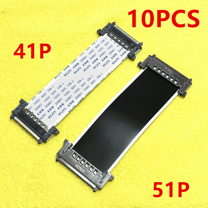 Câble de connexion coplanar FFC, 10 pièces/41P/51P 4k 2k, avec connecteur IPX, espacement de 0.5MM, prix de 10 pièces