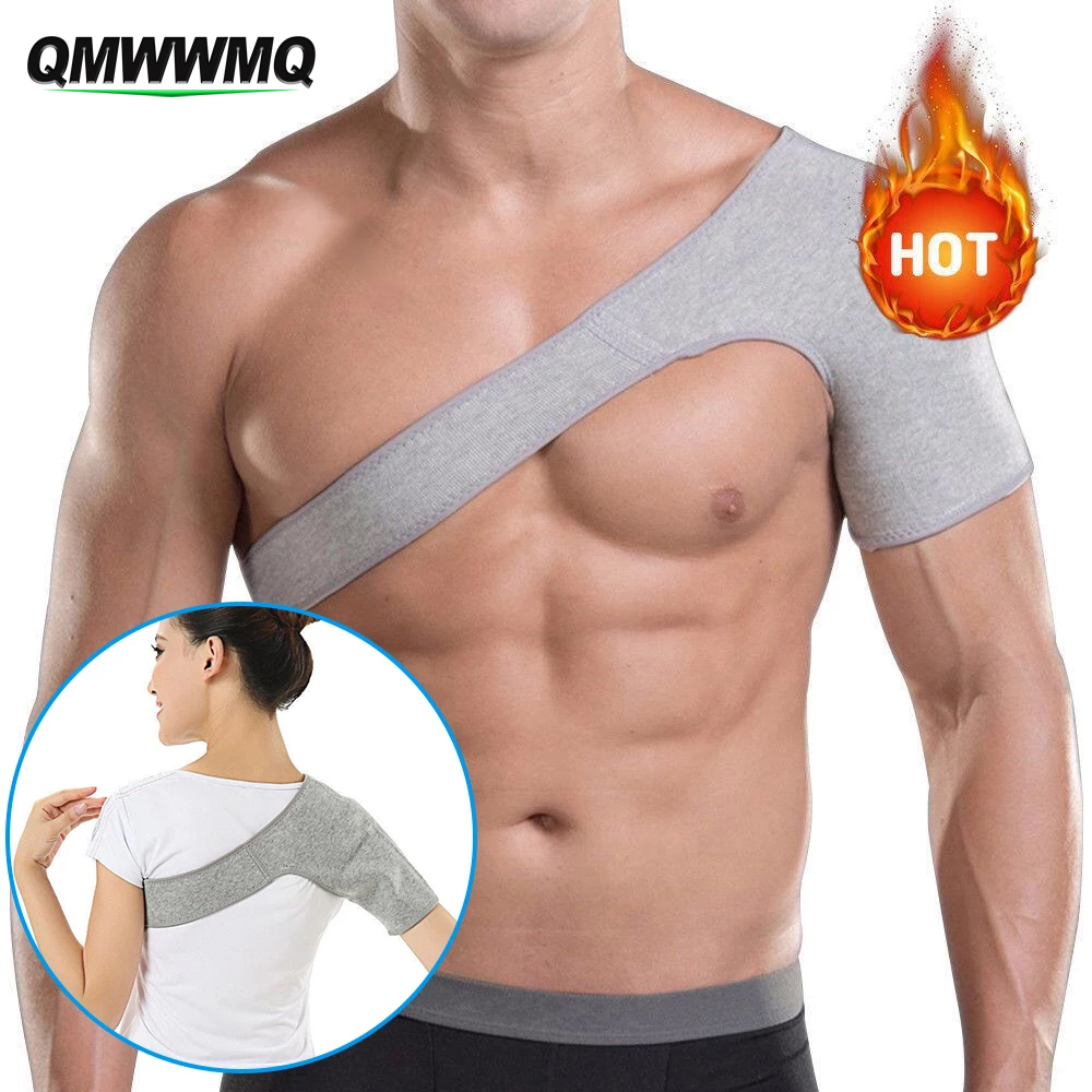 Manga de Compressão de Ombro De Carvão Vegetal De Bambu Para Homens E Mulheres, Brace De Suporte De Ombro Esquerdo E Direito, Articulação AC Disco, 1Pc
