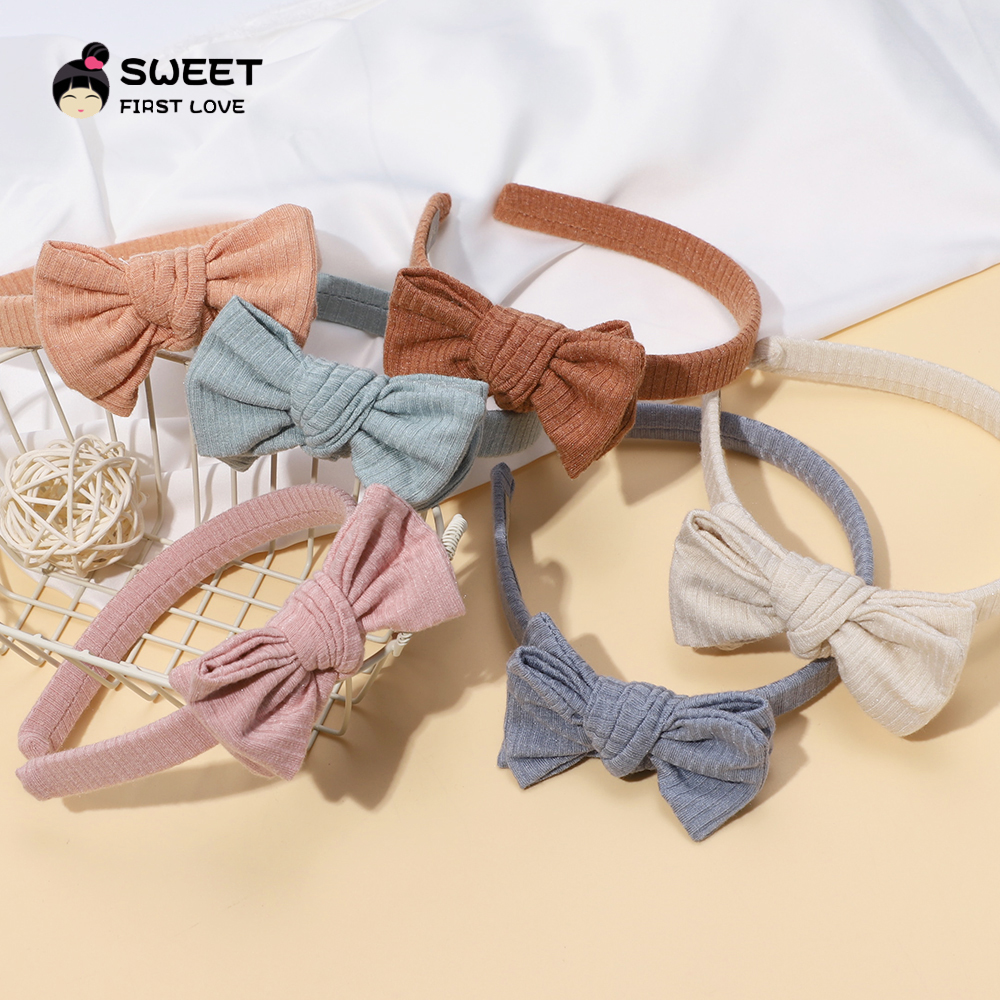 Acessórios do bebê para a criança recém-nascida crianças bebê menina menino bandana cor sólida hairhoop simples atmosférico arco acessórios de cabelo